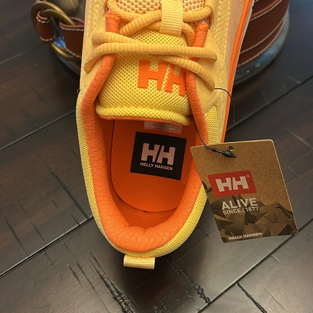 Helly Hanson HP Ahiga Evo 5 Shoes Sneakers Miami Peach Poppy Orange Womens Sz 9 - Picture 11 of 16